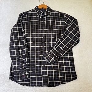 Daniel Hechter Paris Plaid Dress Shirt Men’s M – 100% Cotton – Classic, Tailored